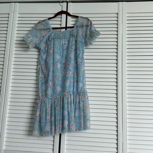 NWOT Zara Girls’ Floral Flutter Sleeve Tulle Dress